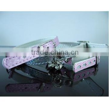 Fashionable PU pet collar with different colors