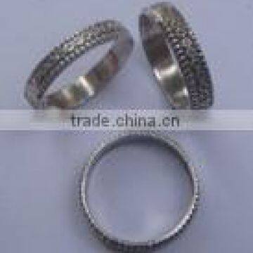 Plain silver ring