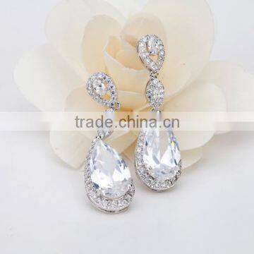 AAA Cubic Zircon Water Drop Earrings for Wedding Party Women's Fashion Jewelry Earrings photo-4