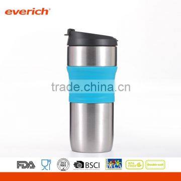 Insulate healthy stainless steel travel mug with flap lid