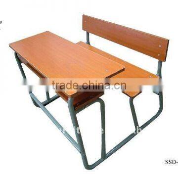 2-steater School Chair/2 Seater Student Desk and Chair photo-2