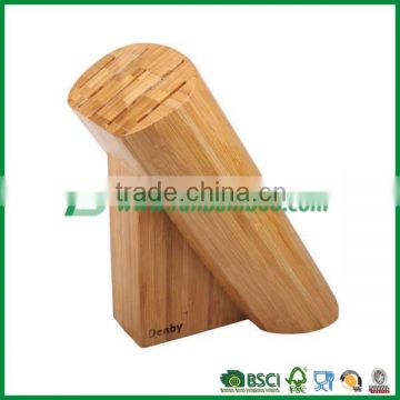 Kitchen solid bamboo knife block