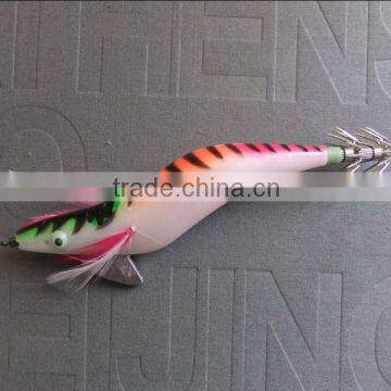 New green head orange body Paint Squid jig