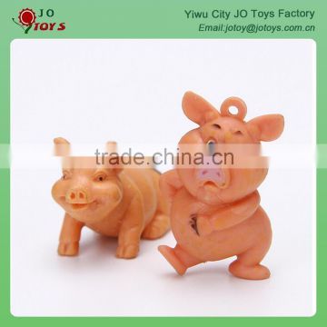 PVC cartoon pig toy for toy capsule