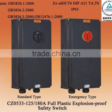 Full plastic explosion-proof safety switch