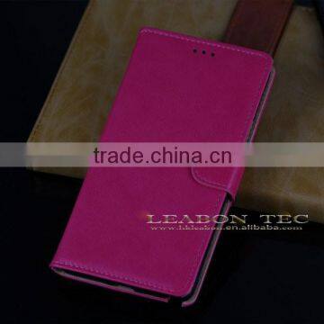 Popular Leather Flip Wallet Case Cover fo Samsung Galaxy Note 4