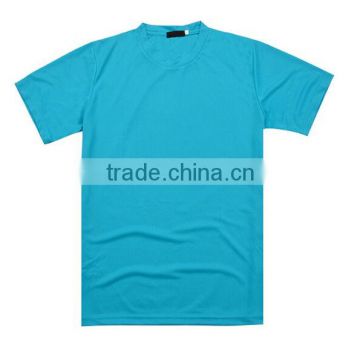 2016 very cheap blue promitional training tshirt wholesale