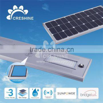 High Conversion Efficiency Sensor Light Module 60W LED Street Light Examples of Solar Power