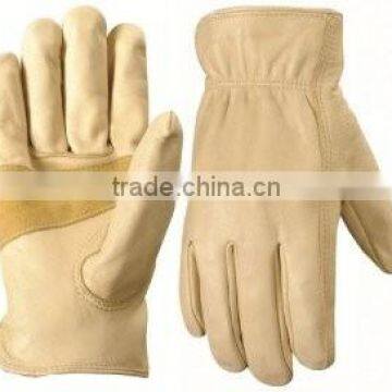 Work Gloves with Grain Palomino Cowhide /best quality by taidoc