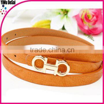 Hot sell candy color graceful women belt for dress cheap dress belts