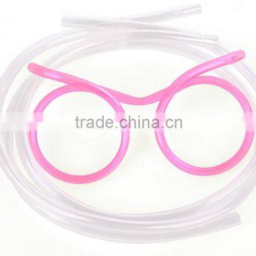 Kids eyeglass flavored custom drinking straw