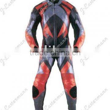 Mens 1-Pc Motorcycle Leather Racing Suit