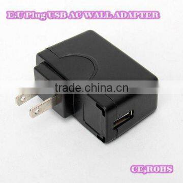 USB Travel Charger U818, AC Wall Adapter for Nokia, iPhone, BlackBerry, HTC, Samsung, Motorola, Sony Ericsson...