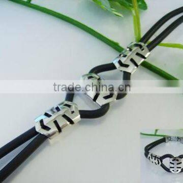 Stainless Steel with Rubber Bracelet RB -050