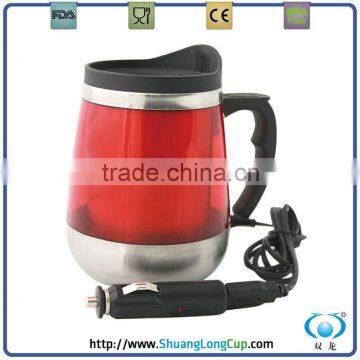 12v stainless steel electric beer mug/USB mug for car