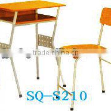 HOT SALE simple school desk and chair set SQ-S210