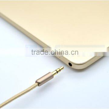 Slim Flexible Gold Plated 3.5mm Audio Cable for Car Aux Stereo Cable