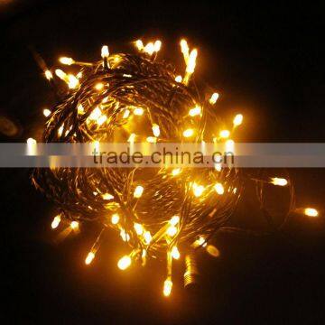 10m Christmas Decoration Yellow LED String Lights