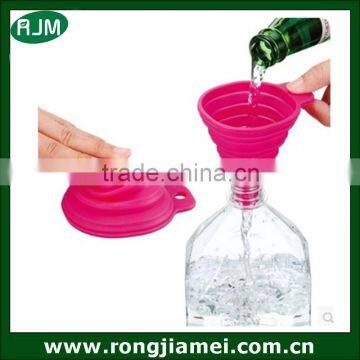 Food grade silicone rubber funnel foldable oil funnel