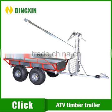 Atv Wood Trailer With Manual Winch