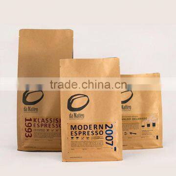 Custom Design Kraft Paper Pouch 12oz Coffee Bag