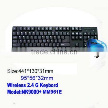 2.4G cheap wireless keyboard and mouse