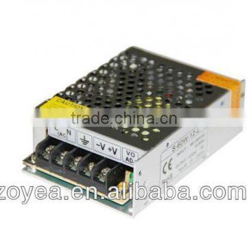 25w 24v electrical transformers standard led power supply constant voltage aluminum body ip20