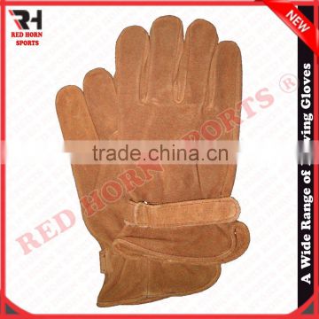 Sheep Split Leather Driving Gloves, Work Gloves, Thermal insulation makes your hand extra warmth