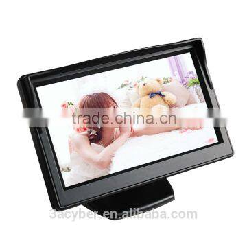 5 Inch High Resolution HD 800*480 Car LCD Monitor Screen 2CH Video