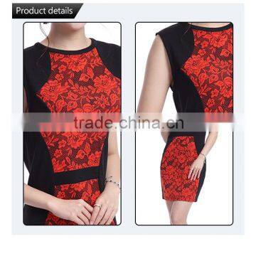 New Lady Dress in 2016 O-neck Long Mermaid Beauty Cotton Prom Dress Fashion photo-5