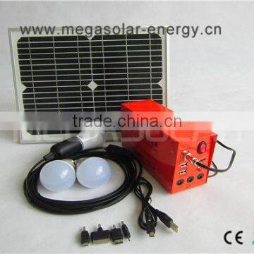 10W Solar Power Generator with DC LED Lamp