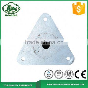 Commercial Cheap Galvanized Triangle Flange Ground Screw Anchor photo-3