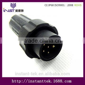 INST 4poles 4amp male waterproof connector