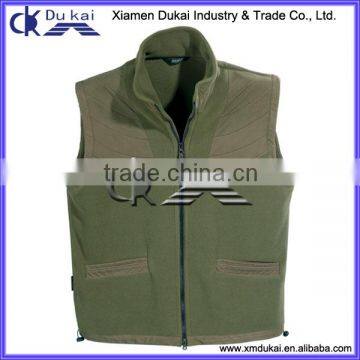 Men's polar fleece vest, army vest for men