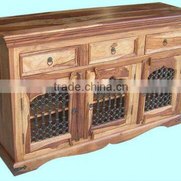 Wooden Buffet,dining Room Furniture,sheesham Wood Furniture,sideboard,mango Wood Furniture,side Cabinet photo-5
