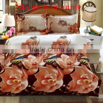 Hello Kitty 100% cotton reactive printting bed sheet set bed sheet egyption cotton bedding bedding set wedding bedding set