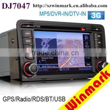 factory supply special car radio for A3 S3 RS3 RNSE-PU with GPS/DVD/Raido/RDS/3G/BT/EXTV/etc DJ7047