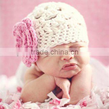 Cute baby hat crochet pattern newborn baby girls flower beanies hats