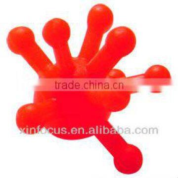 Silicone UV Tongue Tickler - Atom Orange & body piercing jewelry accessory