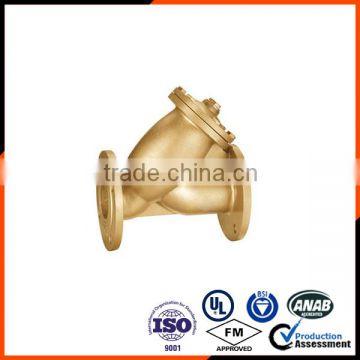 Y type flange connection brass strainer Good Quality