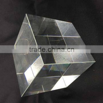 Wholesale k9 glass lasing block clear 3d laser etched crystal cube engraved wholesale solid square blank cube