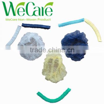 Hot selling colorful single elastic nonwoven disposable mob cap