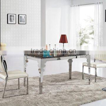 marble top dining table for restaurant