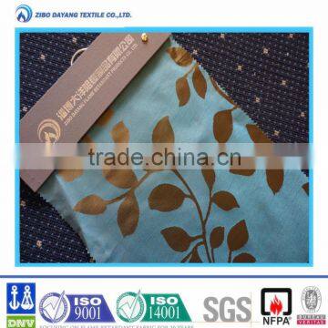 100% flame retardant curtain polyester floral