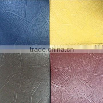 Embossed new pattern design PVC leather fabric for car