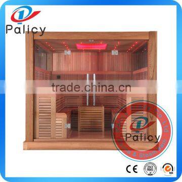 2.5 Meter Hexagon Finland Solid Wood 4 to 6 People Large Outdoor Sauna Rooms photo-3