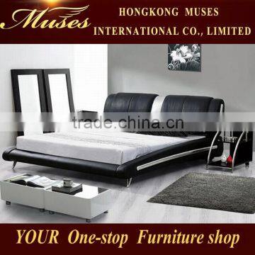 Modern fashion boutique leather bed SY10055