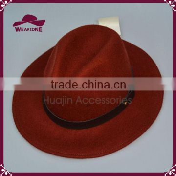 Alibaba China ladies red handmade hat, felted wool hats