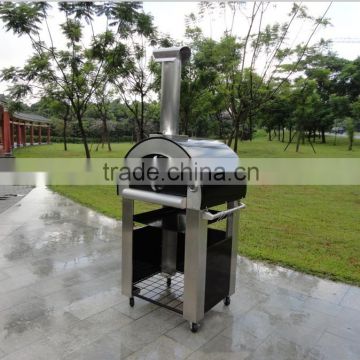 black colour freestanding wood fired pizza oven