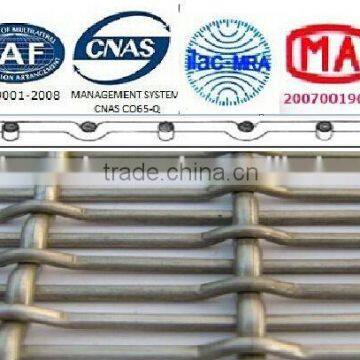 2014 hot sale flat top crimped wire mesh